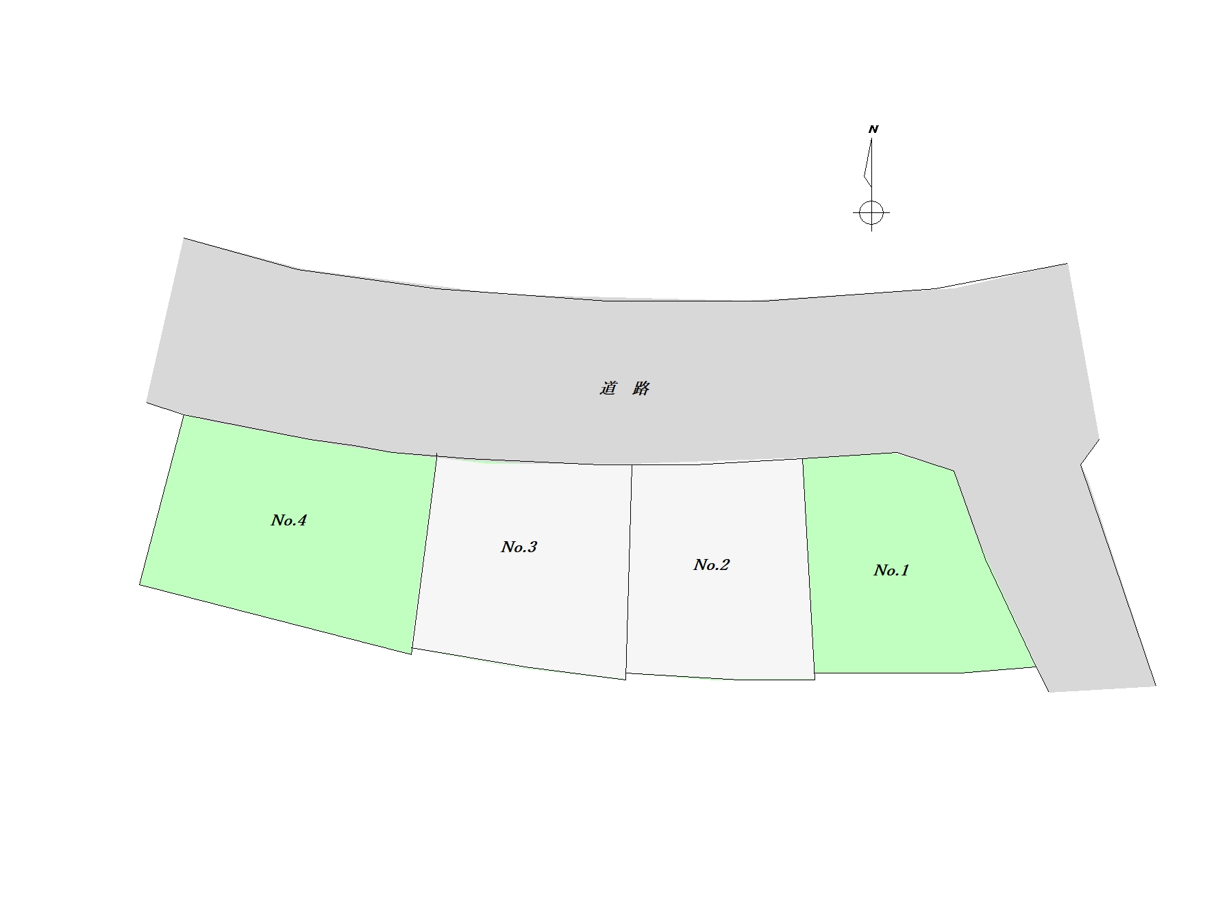 矢野南4丁目　区割