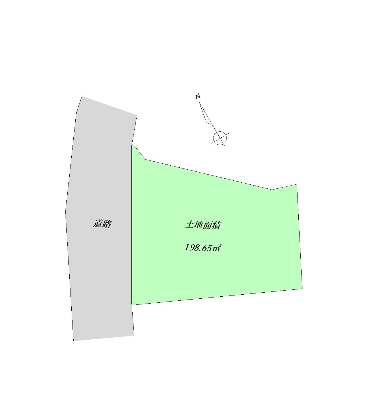 五日市中央3丁目②　区割図