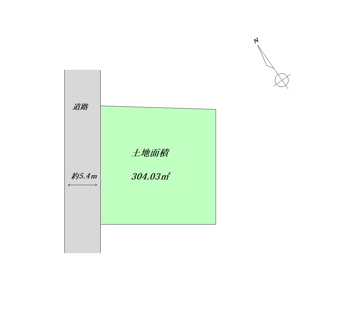 南観音2丁目　区割図